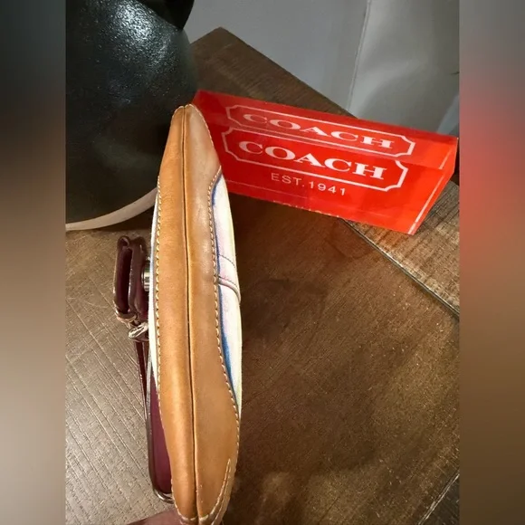 Coach SoHo Striped Wristlet - Picture 4 of 8